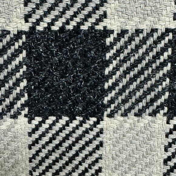 Talbots Vintage y2k Petites Buffalo Plaid Wool Blend Skirt Gray Size 8P - Picture 6 of 9